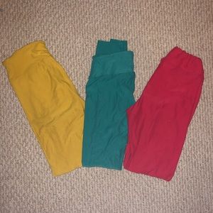 Solid colored lularoe leggings